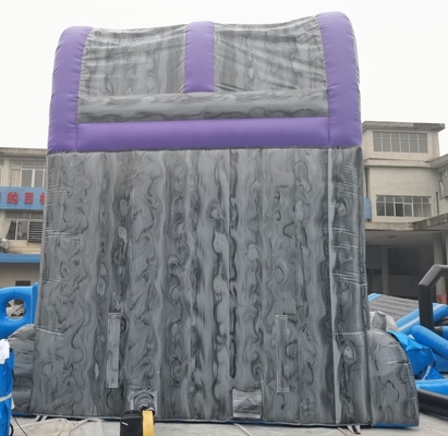dibujo al aire libre de la mano de los toboganes acuáticos inflables durables del PVC de 0.55m m