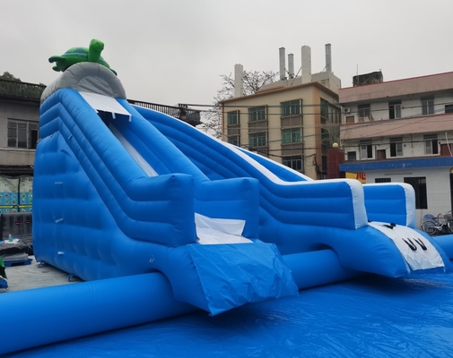 Diapositiva inflable comercial del PVC con la diapositiva grande de la gorila de la piscina combinada