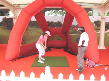Los juegos inflables de los deportes de la lona del PVC Golf la blanco de la red/del golf/la jaula de la práctica del golf