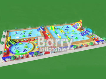 Patio inflable portátil del parque del agua del nuevo diseño con el parque de la diapositiva del elefante para el verano