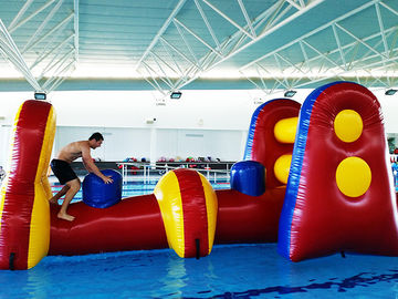 La diapositiva inflable/el agua de la diversión comercial de la aguamarina explota la carrera de obstáculos para la piscina