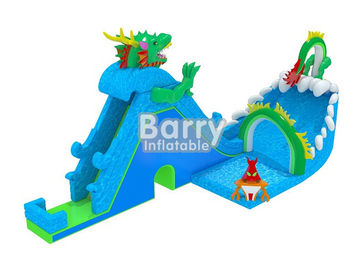 Parque de atracciones inflable de los niños divertidos/parque inflable del agua del dragón con buena calidad
