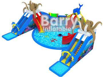 El parque de atracciones gigante del agua del pulpo, Portable explota el parque del agua con los juguetes flotantes
