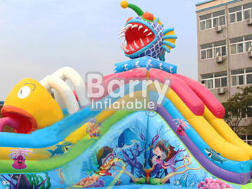 Equipo inflable al aire libre del parque de Amusment de la piraña de Carzy del verano caliente para los niños
