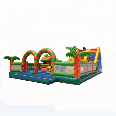 El patio inflable al aire libre del OEM para los niños sube y desliza los castillos animosos gigantes combinados del Playland