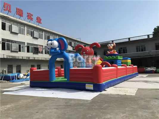Los castillos animosos herméticos con las diapositivas modifican el parque de atracciones inflable para requisitos particulares del aire interior de los niños