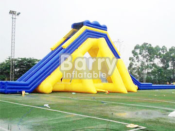 Diapositiva inflable comercial gigante amarilla/azul/diapositiva inflable adulta