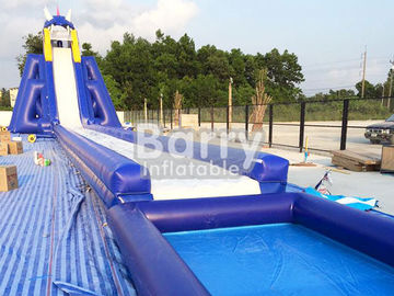 Tamaño modificado para requisitos particulares tobogán acuático inflable gigante profesional del hipopótamo con la piscina de agua