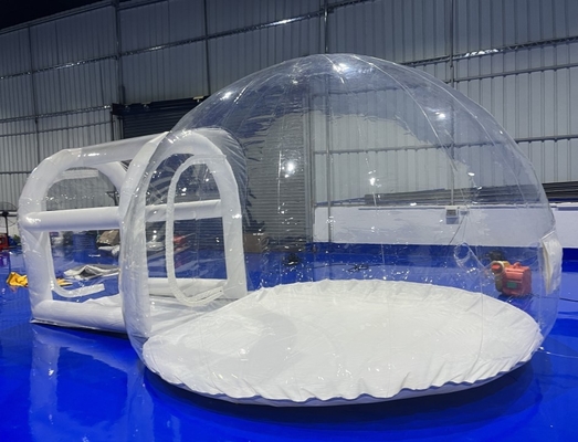 Tienda de campaña de burbujas inflable transparente de PVC de 1mm con impresión Digital