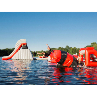 parque inflable al aire libre del agua de la ráfaga grande inflable de Commercia del PVC de 0.9m m