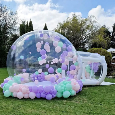 Casa inflable transparente de los globos de la burbuja de la tienda de la burbuja de la bóveda del PVC de 1m m