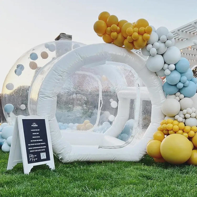 Casa inflable transparente de los globos de la burbuja de la tienda de la burbuja de la bóveda del PVC de 1m m