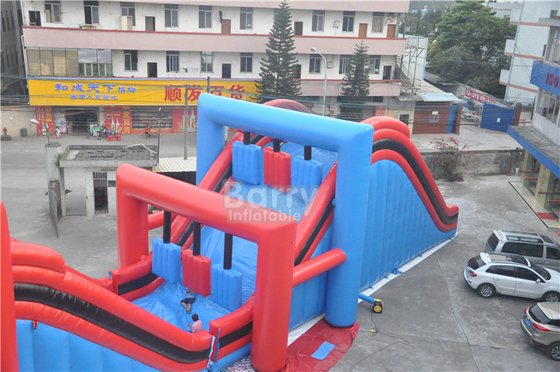 Entretenimiento al aire libre Curso de obstáculos inflables para adultos 5K Juego de obstáculos Bouncer Slide Combo