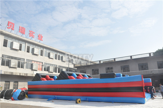 Curso de obstáculos inflables múltiple Juegos deportivos para adultos Combo inflables de PVC duradero