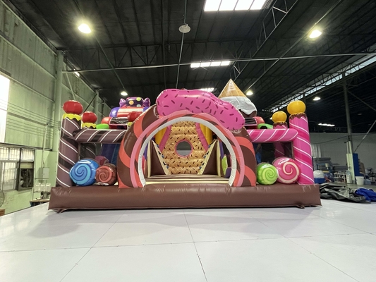 PVC Kids Jumpers inflables personalizados Alquiler Inflable Bounce House Tema de azúcar
