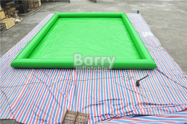Artículo material modificado para requisitos particulares verde de agua de la piscina de la lona portátil grande del PVC