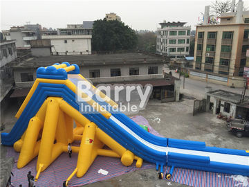 3 años de la vida de resbalón y diapositiva inflables gigantes del amarillo para los niños/los adultos