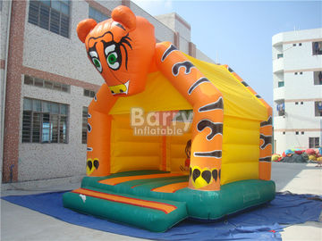 Lona animosa inflable 0.55m m del PVC del modelo del tigre de la casa de los elementos de la diversión