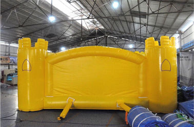 Casa grande amarilla de la despedida de la calidad comercial del Moonwalk del salto para los adultos EN71 aprobados