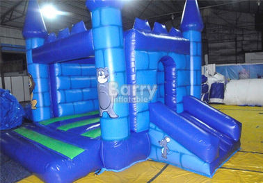 Casa de salto inflable azul de la gorila inflable de Mickey Mouse con la diapositiva