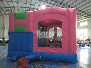 Anuncio publicitario rosado de la casa de princesa Large Dora Inflatable Bounce con la impresión de Digitaces