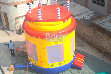 Teatro inflable antiestático de la casa inflable de la despedida de la torta de la fiesta de cumpleaños
