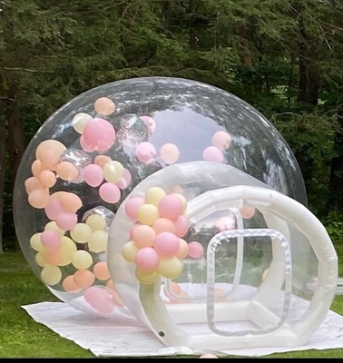 Cúpula de alto rendimiento iglú PVC claro túnel único al aire libre campamento transparente carpas de burbujas inflables de fiesta