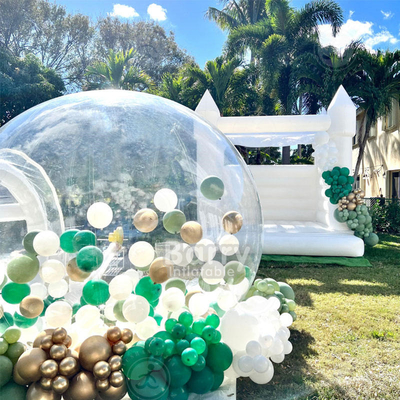 Haga que su evento se destaque con el tipo de aire carpa de fiesta inflable casa de globos de burbujas e impresión
