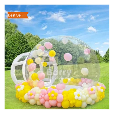 Fácil de instalar tienda de campaña inflable globo Casa de burbujas comercial inflable para impresión personalizada y envío rápido