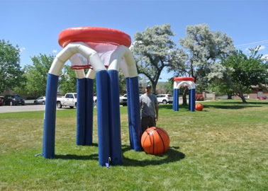 Aro de baloncesto de los juegos de los deportes de Customzied/cancha de básquet inflables gigantes con el PVC de 0.55m m