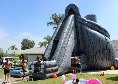 Alto tobogán acuático inflable gigante Inflatables del huracán de la diapositiva los 33ft para los adultos