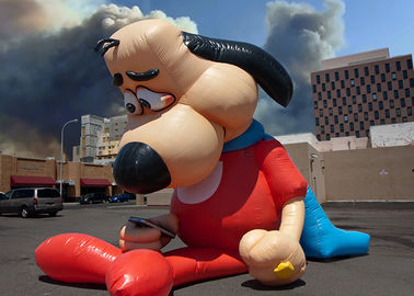Personajes de dibujos animados inflables materiales del PVC del gigante 0.5m m para hacer publicidad