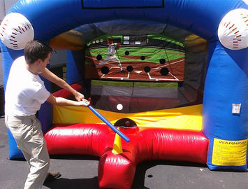 Los adultos embroman juegos inflables de los deportes/el juego de béisbol inflable de la blanco con el PVC