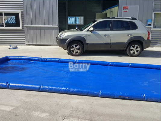 Comerciante personalizado de agua colector contención de alfombra de PVC portátil inflables alfombras de lavado de coches