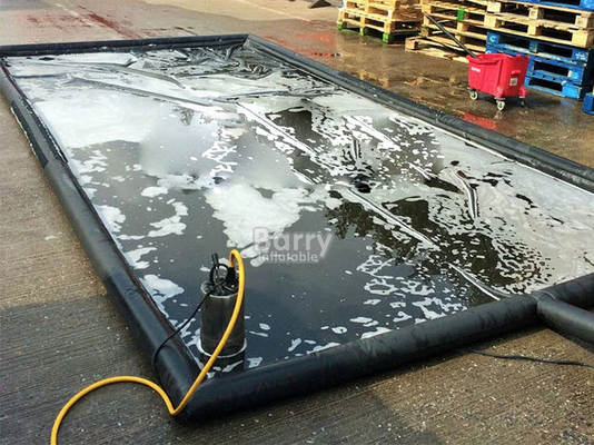 Almofada de contención de agua para automóviles fácil limpieza PVC almohadillas de lavado inflables Almofada de limpieza para automóviles
