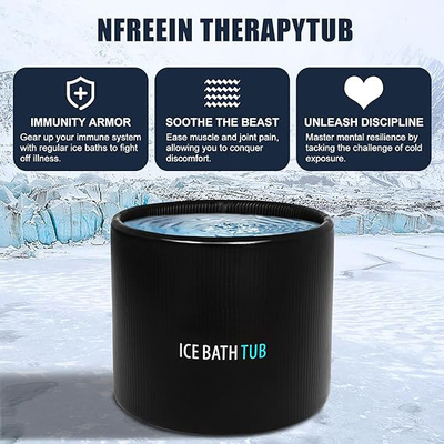Logotipo personalizado Inflable Baño de hielo Tubo de baño de hielo Baño inflable para atletas, refrigerador de agua Compatible