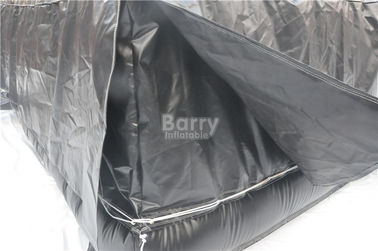 Airbag inflable negro del salto para esquiar, tamaño de salto inflable los 5.1x6.1x1.4M del cojín