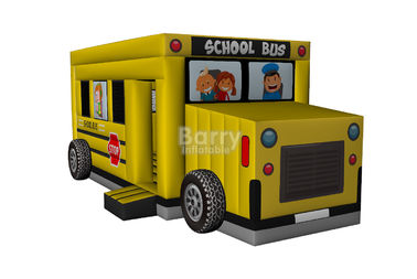 Despedida inflable comercial del coche, casa de la despedida del autobús escolar inflable para los niños