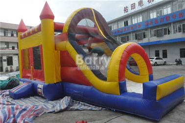 Juego animoso de salto combinado inflable gigante de la diapositiva de la gorila de la casa de la despedida del castillo