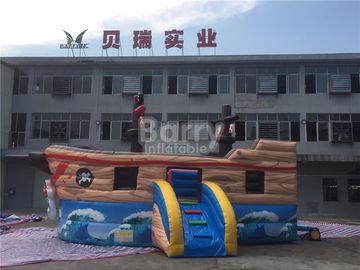Los niños comerciales explotan el barco pirata inflable combinado con el material sin plomo