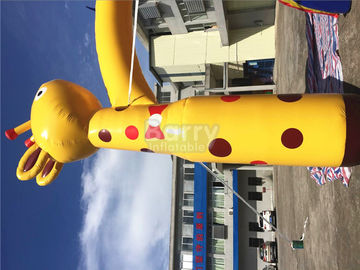 Arco inflable de la jirafa amarilla para el acontecimiento con el logotipo que imprime SCT EN71