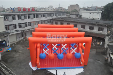 Carrera de obstáculos inflable loca enorme para los adultos/el equipo al aire libre inflable del juego