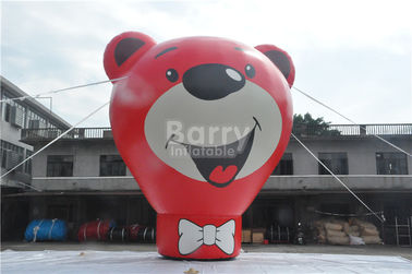 Globo de tierra inflable del oso rojo de Oxford para hacer publicidad de la altura de los 8.5m