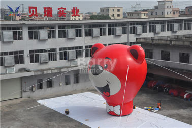 Globo de tierra inflable del oso rojo de Oxford para hacer publicidad de la altura de los 8.5m