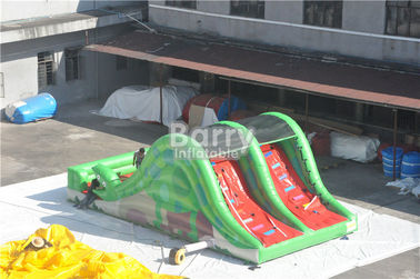 Diapositiva inflable de la serpiente del juguete de los niños de la promoción con la escalera detrás