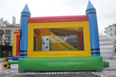 Combinado inflable de la lona del PVC, casa inflable de la despedida de los niños de los 5x4x3.6m con la diapositiva