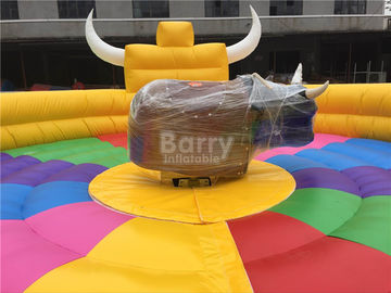 Juegos mecánicos inflables grandes divertidos para 1 persona, paseos inflables de Bull