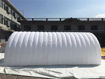 Tienda inflable apretada del acontecimiento del aire blanco, tienda inflable del túnel de Diy con el LED