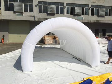 Tienda inflable apretada del acontecimiento del aire blanco, tienda inflable del túnel de Diy con el LED