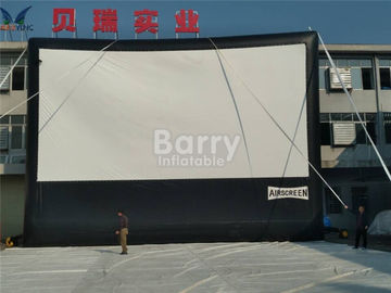Pantalla de cine inflable para el acontecimiento al aire libre, pantalla de proyector inflable del paño